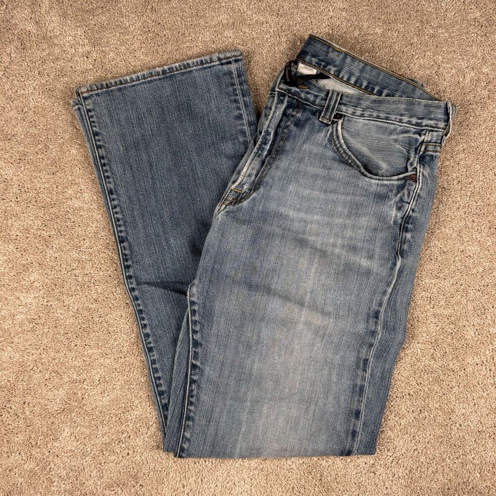 Lucky Brand Jeans Womens Size 33/32 VTG Distressed Made In USA By Gene Montesano